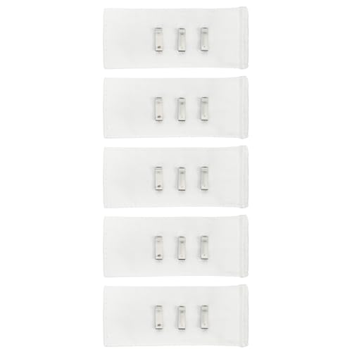 MECCANIXITY 5pcs White Pants Waist Button Extenders for Women Men 3.3" - color: White, size: 3.3"