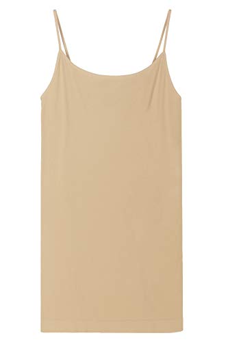 NIKIBIKI Women Seamless Basic Camisole, Made in U.S.A - color: Nude