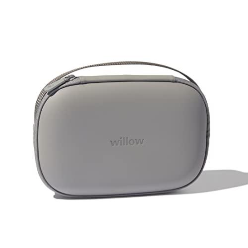 Willow Breast Pump Carrying Case, Grey, Use with Hands Free Wearable Breast Pumps, Ultra Durable Hard Shell Breast Pump Case with Removable Tray, Compact and Discreet - color: Grey, size: Carrying Case