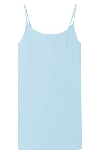 NIKIBIKI Women Seamless Basic Camisole, Made in U.S.A - color: Airy Blue