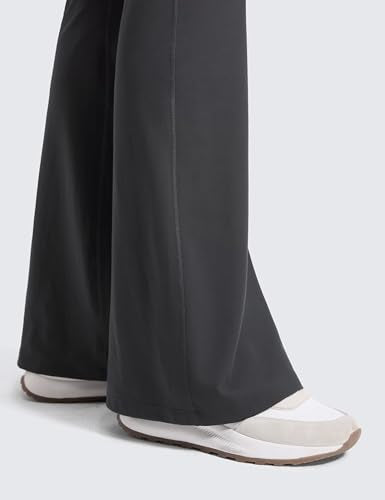 CRZ YOGA Maternity Flare Leggings Pocket 29'' - color: Mysterious Grey, size: Large