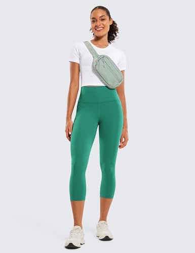 CRZ YOGA Butterluxe Capris Pockets 21" - color: Cascadia Green, size: Large