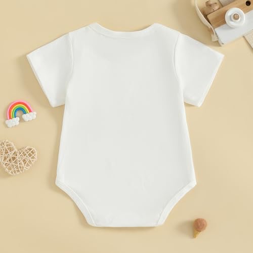 Pregnancy Announcement Baby Bodysuit Gender Neutral Romper - color: Answered Prayer-white, size: Newborn
