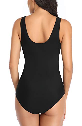 SUMMERSUNSHINE Maternity One Piece Swimwear Front Cross Pregnancy Swimsuit Bathing Suit Maternity Bikini - color: Black, size: Medium
