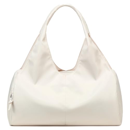 Forestfish Gym Bag For Women With Shoes Compartment & Wet Dry - color: Beige