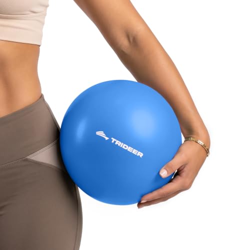 Trideer 9 Inch Pilates Ball with Inflation Straw, Small Exercise Yoga Ball - color: Royal Blue
