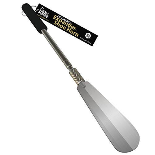 FOOTMATTERS Expander Shoe Horn Extra Long Handle - Twist to Lock - Extends 16 to 31 inches - color: 1 Unit