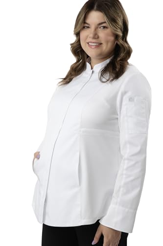 Chef Works Women's Essential Maternity Chef Coat - size: Large