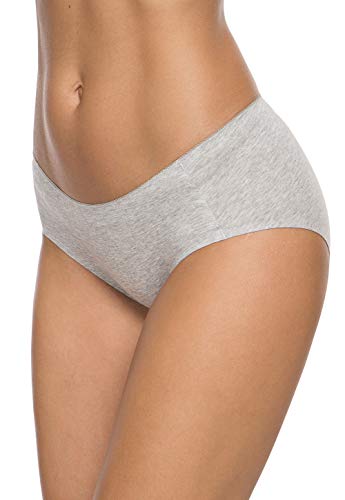 Wealurre Cotton Bikini Women's Breathable Panties Seamless Comfort Underwear - color: Blue Gold, size: Medium