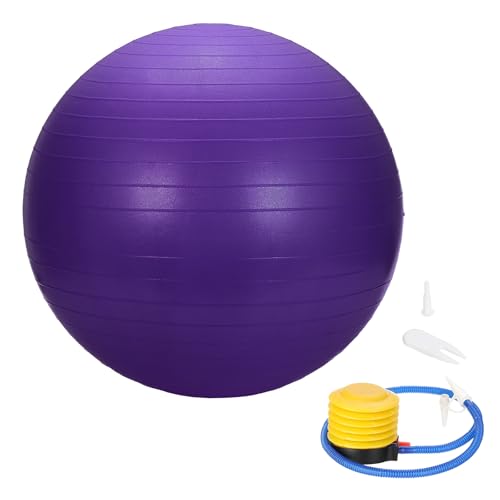 Yoga Ball, Exercise Ball Anti‑Slip Stability Pilates - color: Purple, size: 29.5"