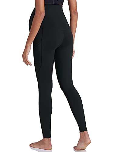 POSHDIVAH 3 Pack Women's Maternity Leggings Yoga Pants with Pockets - color: 3 Pack Black, size: X-Large