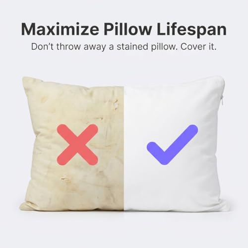 Replacement Cover for C-Shaped Body Pillow - Soft Stain-Resistant Jersey Knit Case, Dust-Mite Resistant, Machine Washable, Black