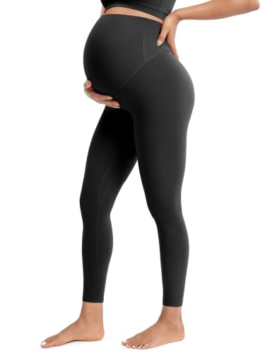 POSHDIVAH Creamluxe Maternity Leggings 25"/28" - color: Black, size: XX-Large