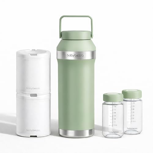 Baby Brezza All Day Portable Breastmilk Cooler, Large 20oz Capacity, Green - color: Sage Green