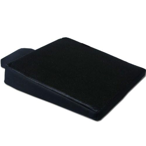 Yupbizauto New Breathable Comfortable Ergonomic Wedge Car Seat Office Chair Back Support Cushion (Black Mesh) - color: Black Mesh