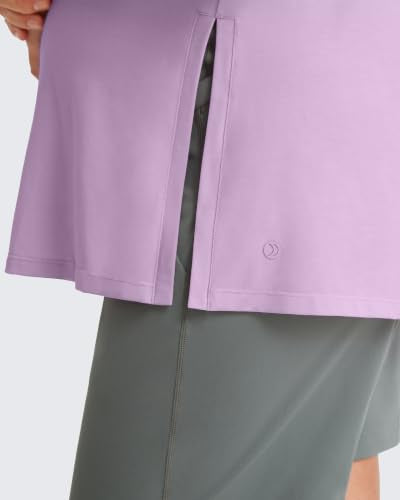 G4Free Lyocell Maternity Tank Tops Pregnancy Sleeveless Workout Shirts - color: Light Purple, size: Small