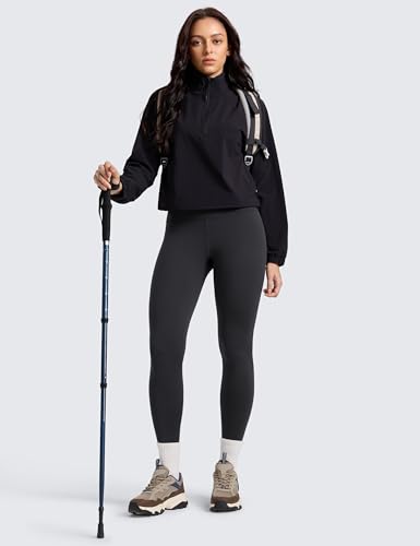 CRZ YOGA Matte Fleece Lined Leggings 28'' - color: Ink Gray, size: X-Small