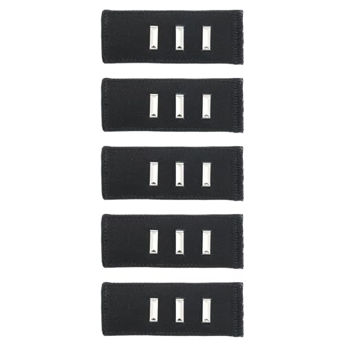 MECCANIXITY 5pcs Black Pants Waist Button Extenders for Women Men 3" - color: Black, size: 3"
