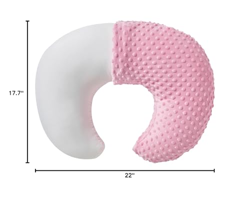 Nursing Pillow and Positioner with Cover for Breastfeeding - color: Candy Pink