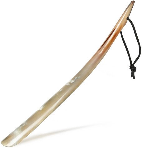 5MOONSUN5 Shoehorn, Made with Real Horn Handmade, Long Handle, 17'' - size: 17'' horn