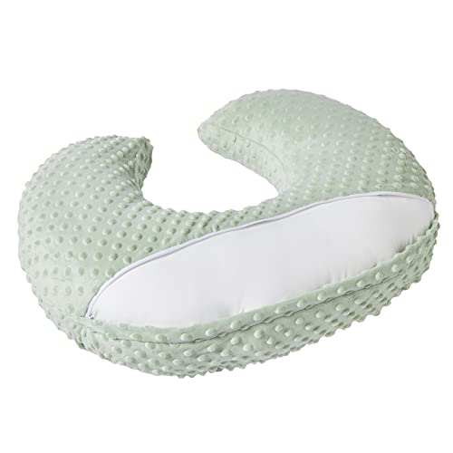Nursing Pillow and Body Positioner with Premium Slipcover - color: Bay Green
