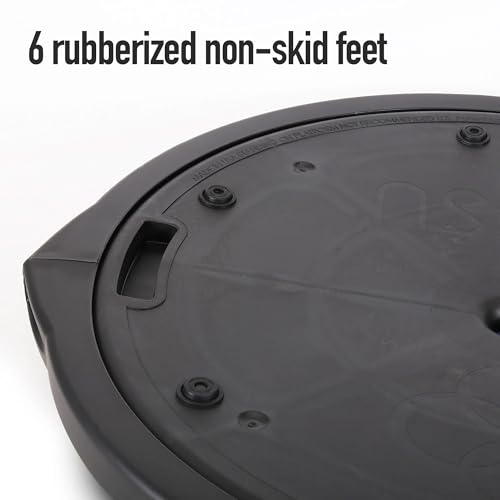 BOSU Nexgen Balance Trainer, Half-Ball Training Equipment, 65 cm Diameter, 300 lb Capacity - Burst-Resistant Stability Exercise Tool w/Non-Slip Base, Includes Hand Pump, Commercial-Grade - color: Blue