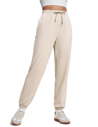 CRZ YOGA Fleece Jogger Casual Sweatpants 28" - color: Mojave Tan, size: X-Large