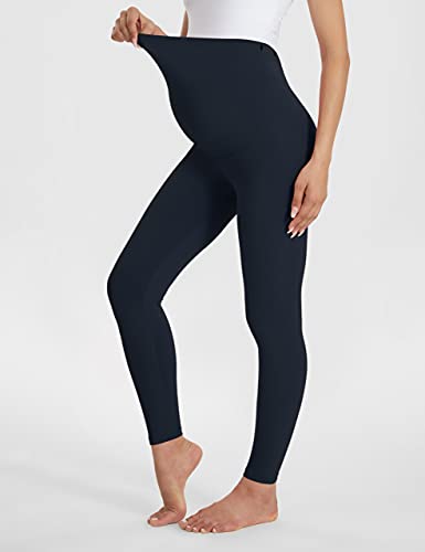 Buttergene Maternity Leggings Buttery-Soft 28'' Maternity Yoga Pants - color: 1-3pack Black/Black/Navy, size: Large