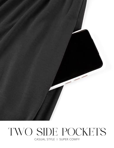 CzzzyL Womens Flutter Sleeve Nursing Dress for Breastfeeding with Pockets - color: Black-09, size: Medium