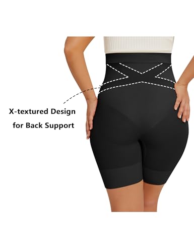 Peauty Seamless Maternity Shapewear Over Bump Pregnancy Shorts - color: Black, size: X-Large