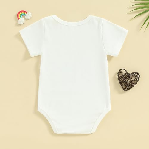 Pregnancy Announcement Baby Bodysuit Gender Neutral Romper - color: Hello Daddy-white, size: Newborn