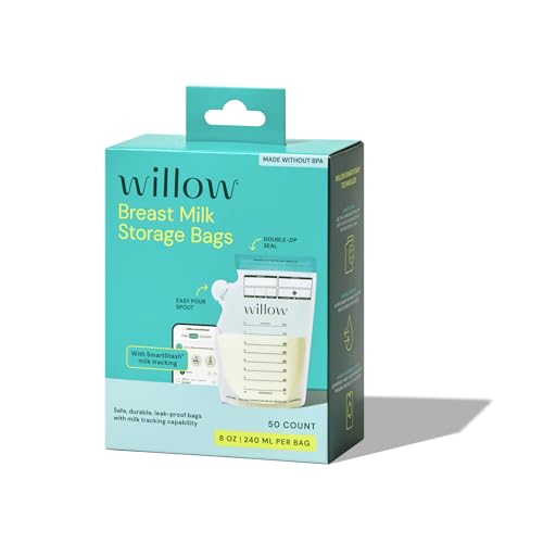 Willow - 8oz Breast Milk Storage Bags with SmartStash Tracking - 50 Count