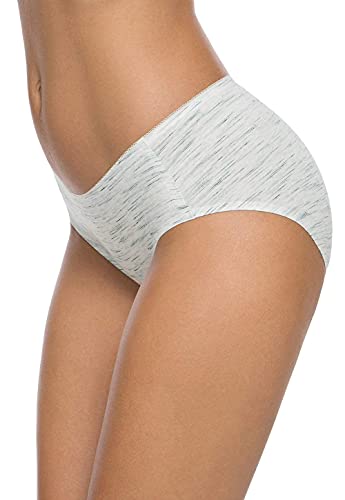 Wealurre Cotton Bikini Women's Breathable Panties Seamless Comfort Underwear - color: Stripe 2, size: X-Large