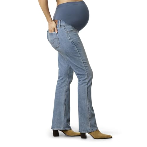 Levi Strauss Signature Gold Women's Maternity Comfort-Stay Bootcut Jeans - color: (New) Aromatic Air, size: Medium