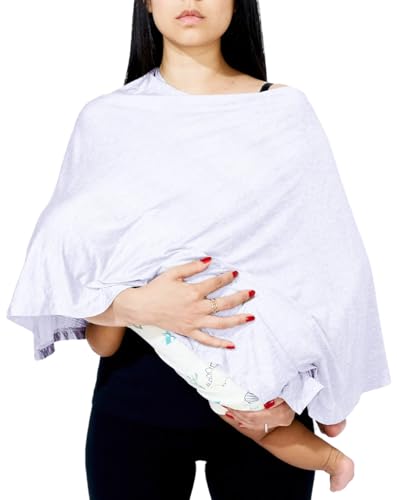 Bodily Everything Nursing Cover, Breathable Breastfeeding Blanket for Women - color: Lavender Haze