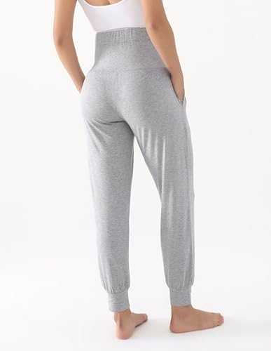 Viscose for Bamboo Maternity Loose Lounge Jogger Pants - color: Grey, size: X-Large