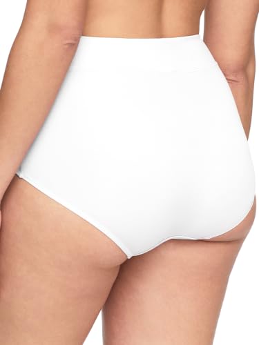 Warner's Women's No Pinching No Problems Hi Cut Brief Panty - color: White, size: 7