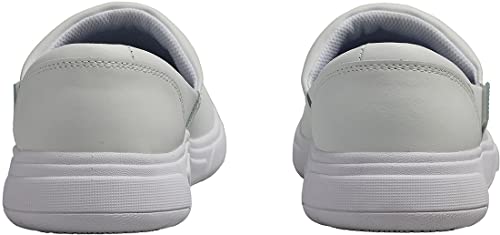 Cherokee Melody Nursing Clogs for Women Slip Resistant Leather Upper - color: White, size: 6