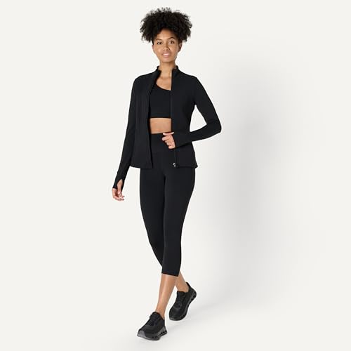 Amazon Essentials Women's Formflex Zip Jacket Black Large