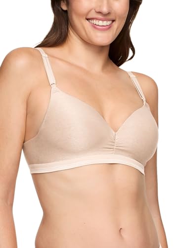 Warner's Women's Play It Cool Wire-Free Contour Bra with Lift - color: Butterscotch, size: 34C