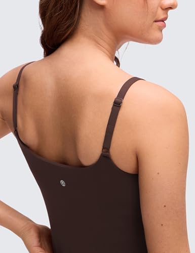 CRZ YOGA Maternity Nursing Tank Tops - color: Hot Fudge Brown, size: X-Large