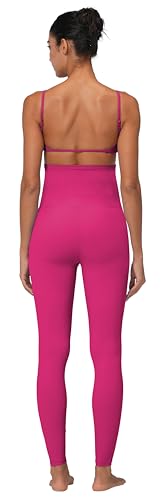 Sunzel Maternity Leggings, Over Belly Pregnancy Yoga Pants, Buttery Soft - color: 28" Hot Pink, size: Medium