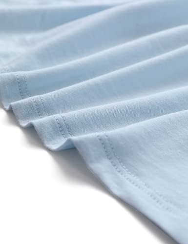 CRZ YOGA Pima Cotton Boat Neck Top - color: Blue Linen, size: Small
