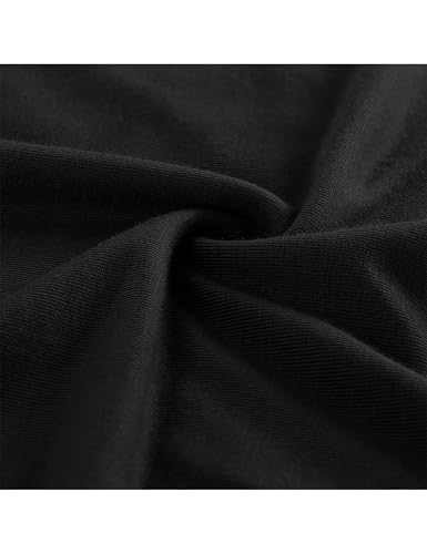 Peauty Side Ruched Maternity Bodycon Dress Short Sleeve Style Baby Shower - color: E. Black, size: Medium