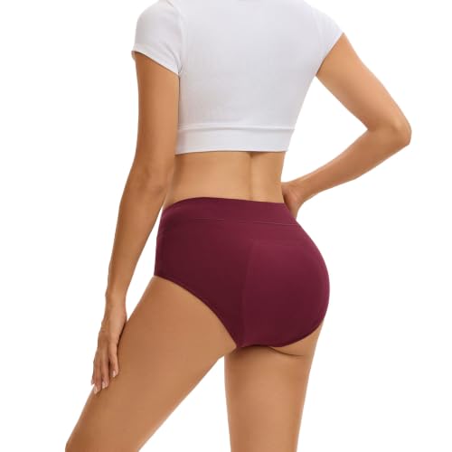 INNERSY Women's Period Underwear Heavy Flow Leakproof Panties,Wine,S - color: Wine, size: Small