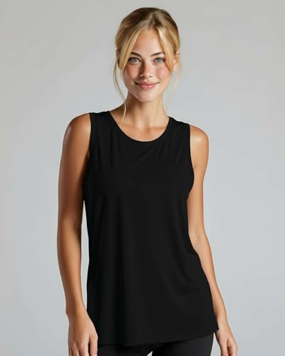 5 Pack Women's Dry Fit Tank Tops Muscle Sleeveless Workout Athletic Gym - color: Set 3, size: Medium
