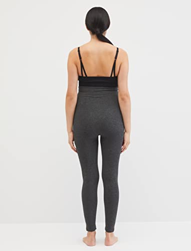 Motherhood Maternity Women's Pull on Fleece Legging - color: Heather Grey, size: Small-Medium