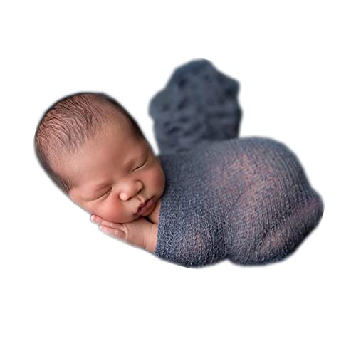 Newborn Photography Props Swaddle Wraps - color: Dark Gray