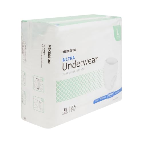 McKesson Ultra Adult Incontinence Underwear, Heavy Absorbency, 58 in, 18 ct - size: Large (18 Count)