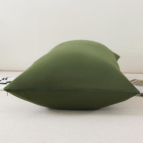 WhatsBedding Memory Foam Body Pillow with Cover, Long Bed Pillow for Adults - color: Forest Green